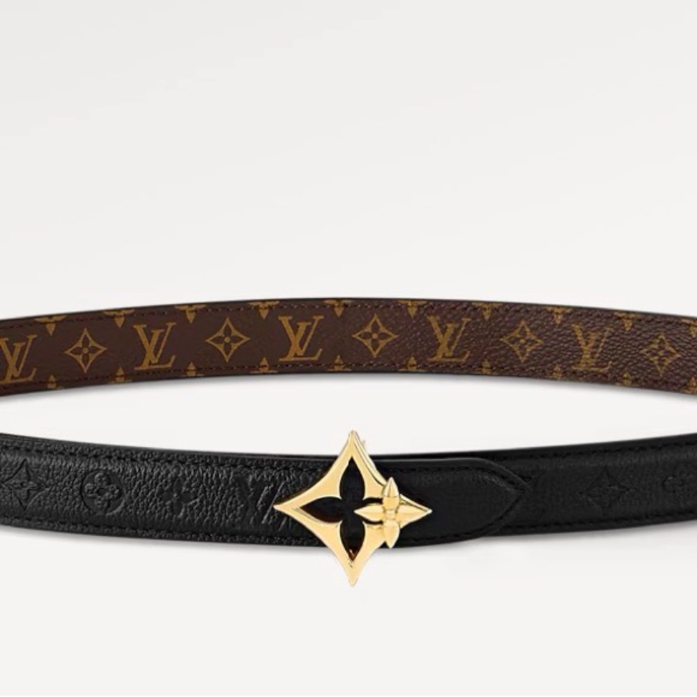 Source Unknown Monogram Brown And Black Belt - image 1